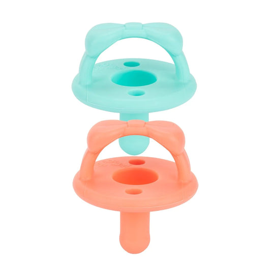 Aqua&Peach Sweetie Pacifier Set