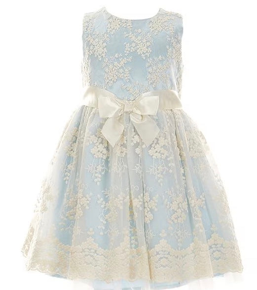 Sky Blue Lace Dress