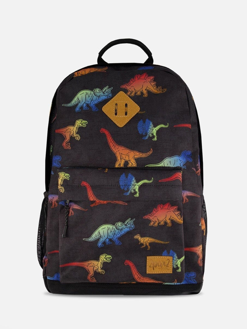 Printed Multicolor Dinosaur Backpack