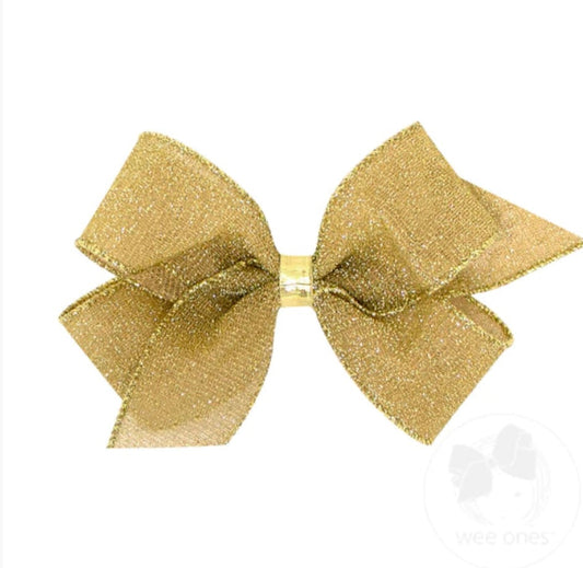 Gold King Textured Glimmer & Sparkle Bow