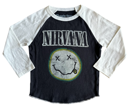 Nirvana Smiley L/S Raglan Tee