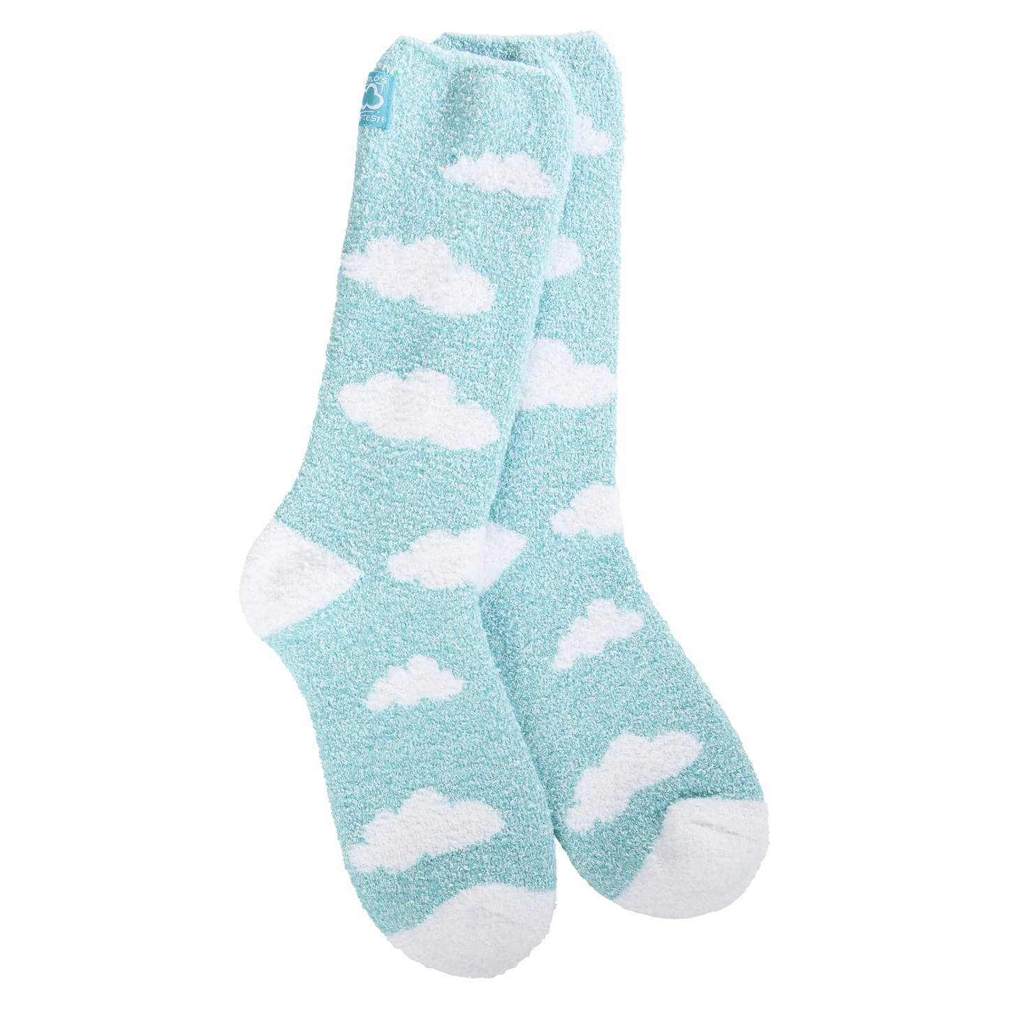 Cloud Turquoise Cozy Crew Socks