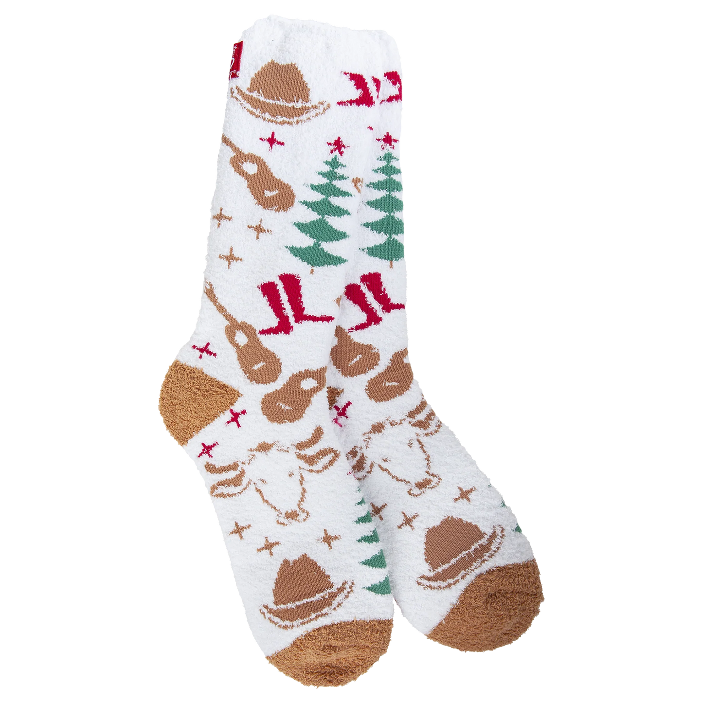 Country Christmas Crew Socks