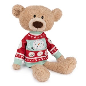 Plush Bear With Holiday Sweater