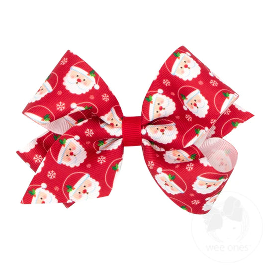 Red Santa Bow