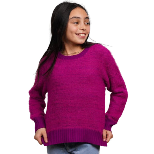 Fuchsia Katie Furry Sweater