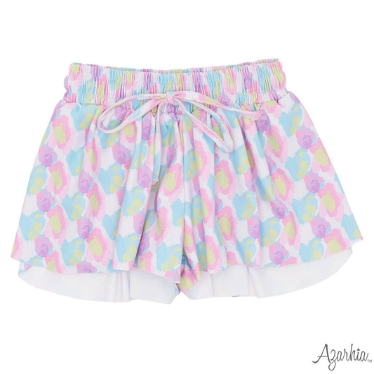 Cotton Candy Leopard Butterfly Shorts