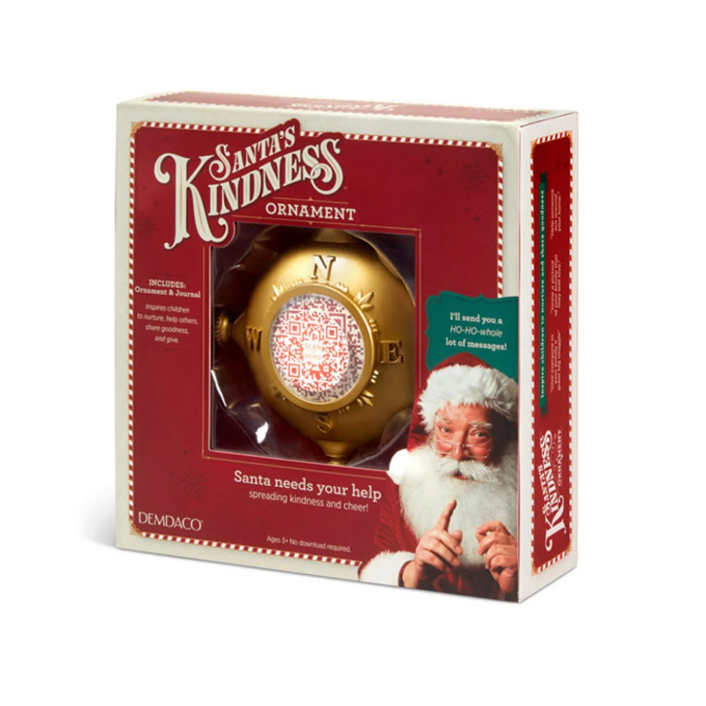 Santa’s Kindness Ornament & Journal Set
