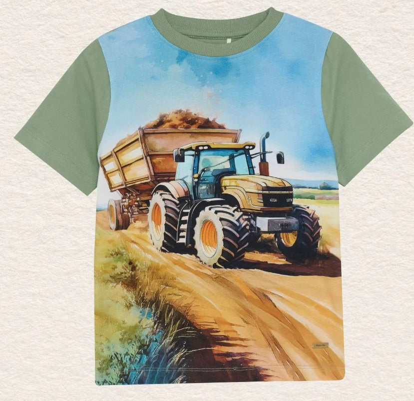 Yellow Tractor Tee
