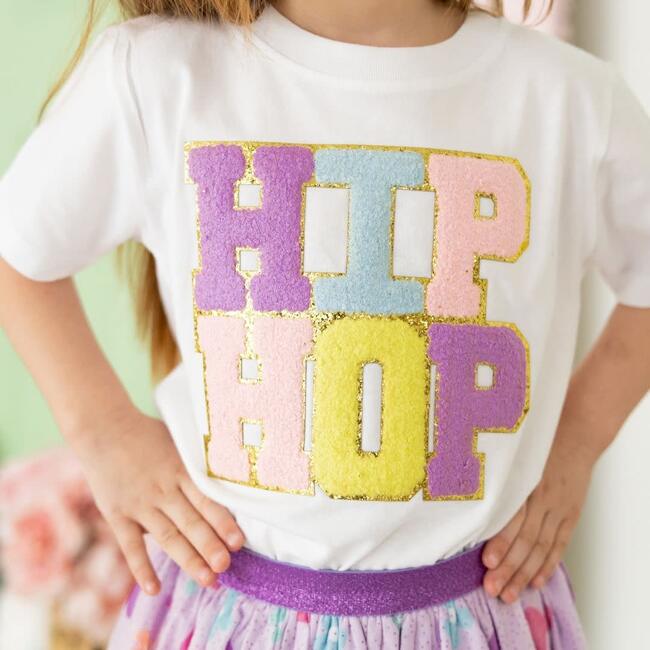 White Hip Hop Patch Tee