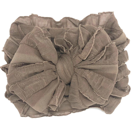 Mocha Messy Bow