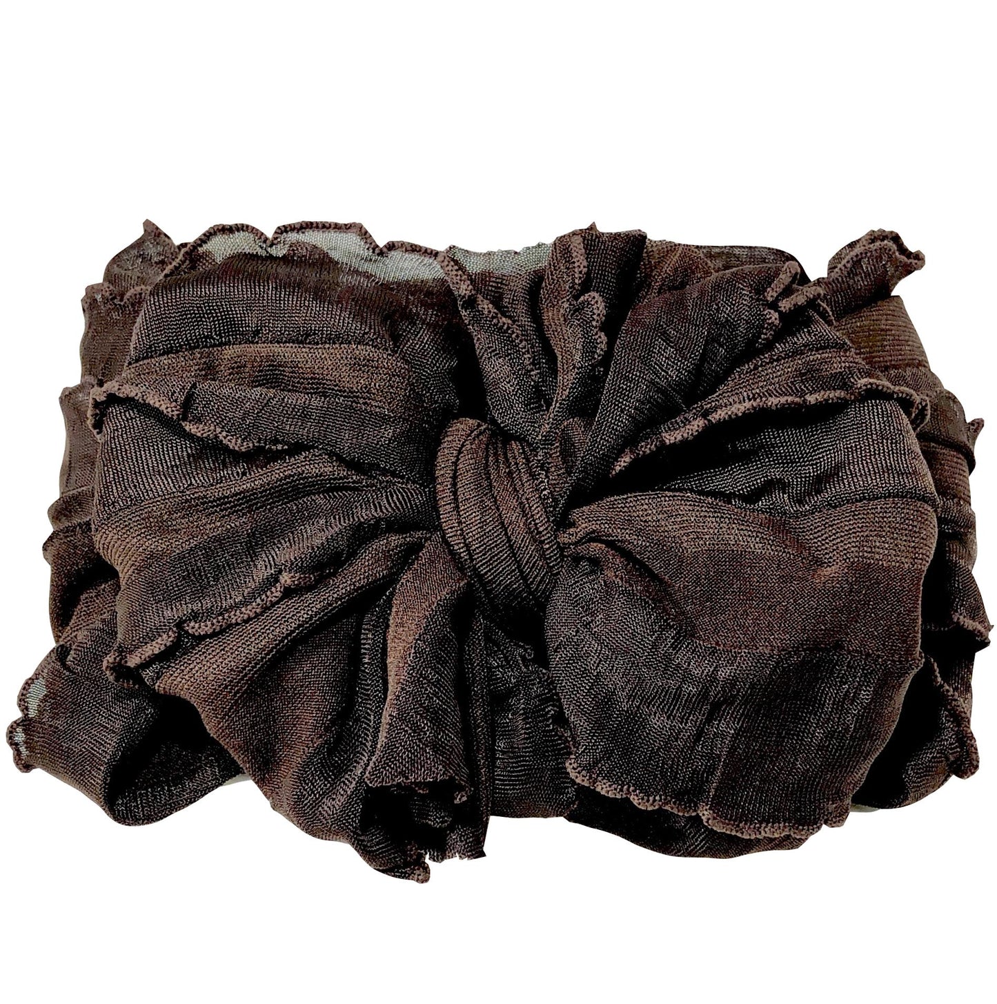 Brown Messy Bow