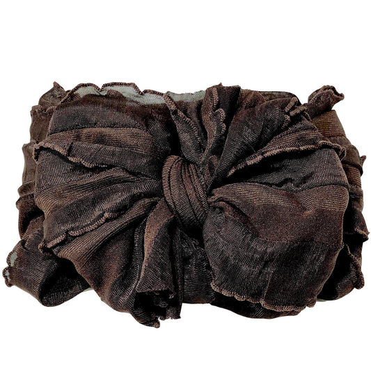 Brown Messy Bow