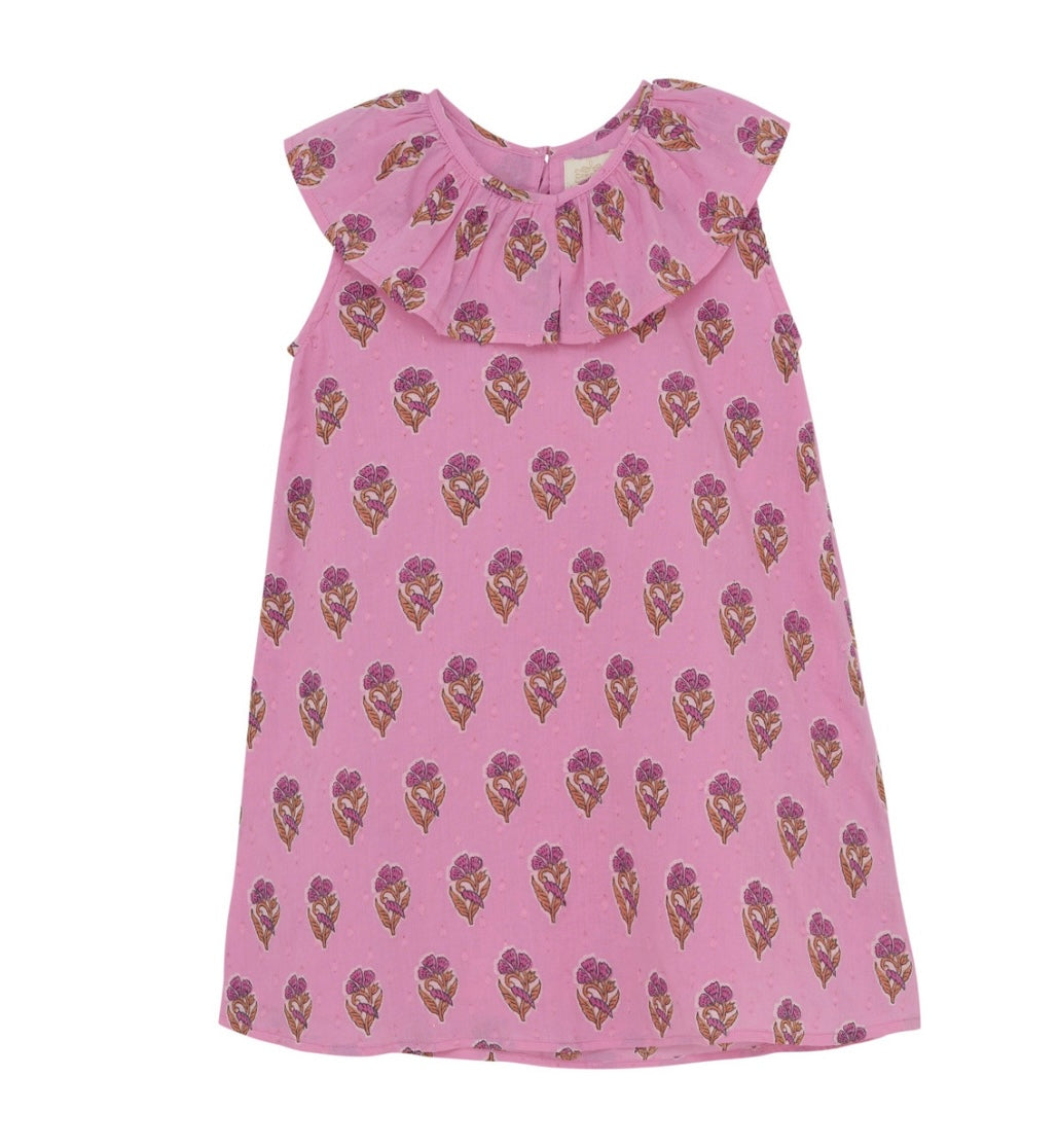 Pink Floral Dot Dress