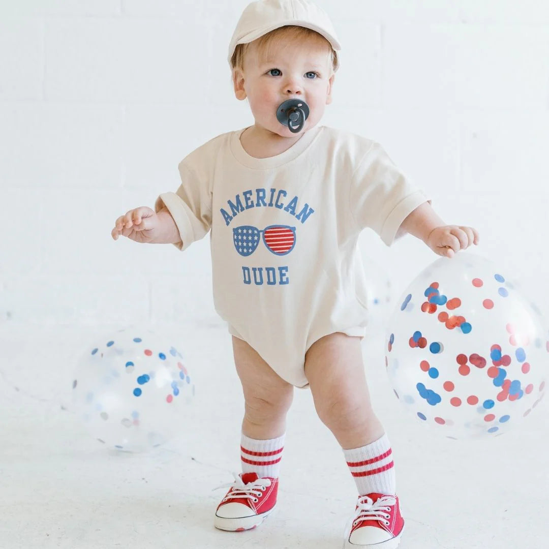 American Dude Bubble Romper