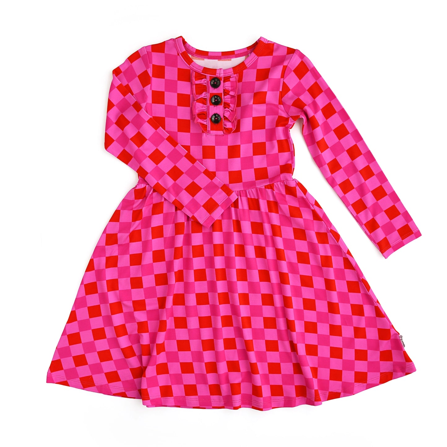 Sydney Pink Checks Tutu Dress
