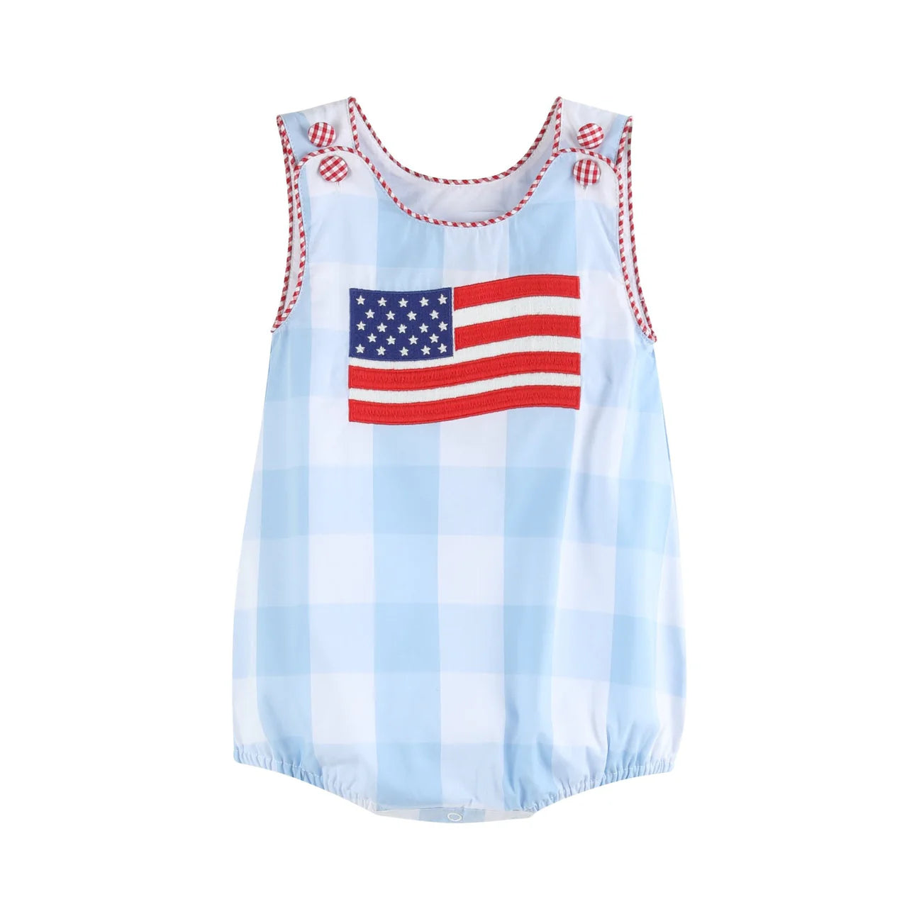 Gingham American Flag Bubble
