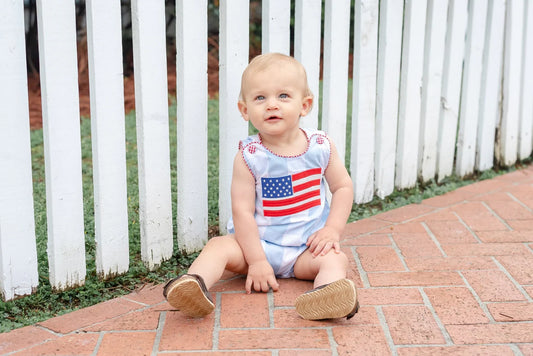 Gingham American Flag Bubble