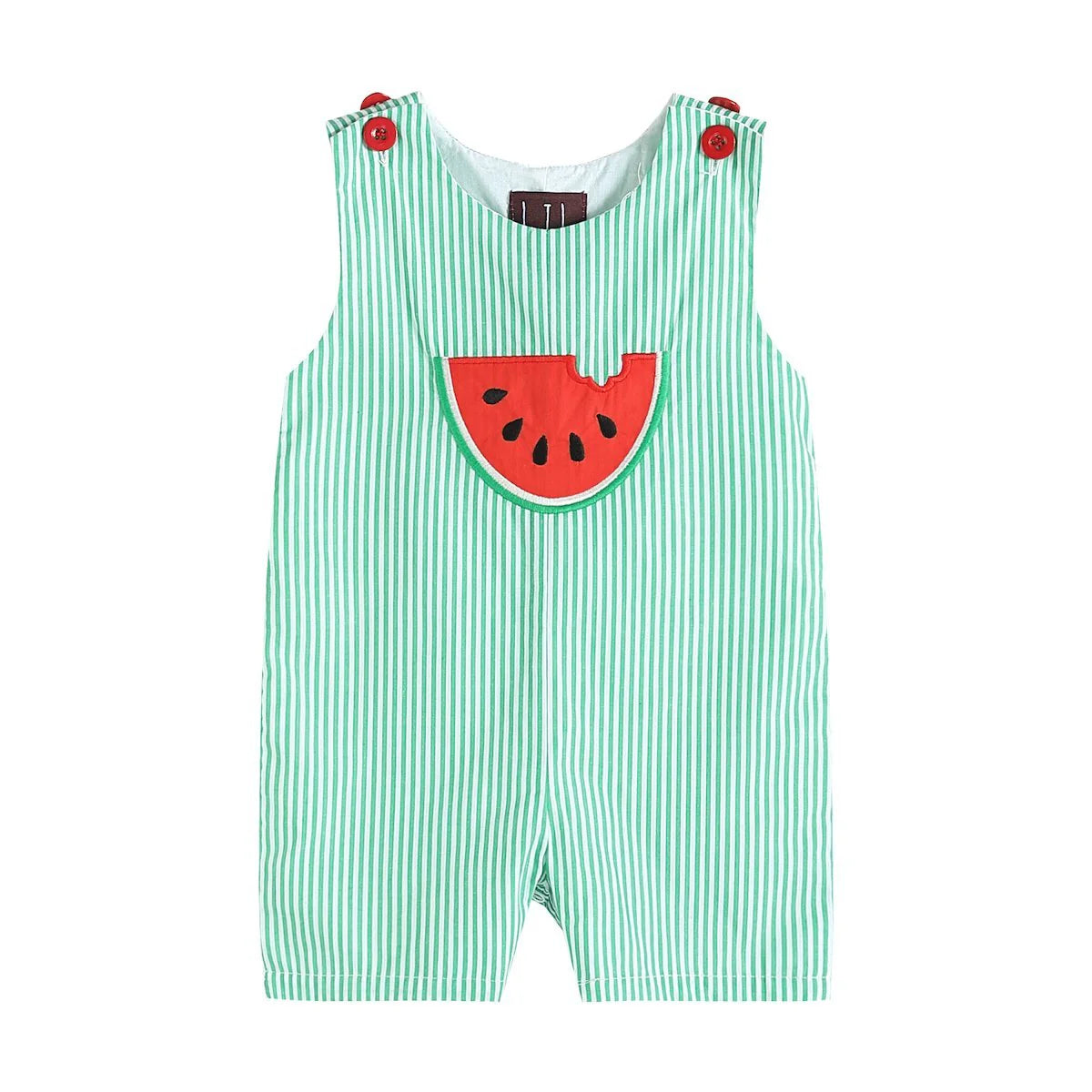 Green Stripe Watermelon Shortall