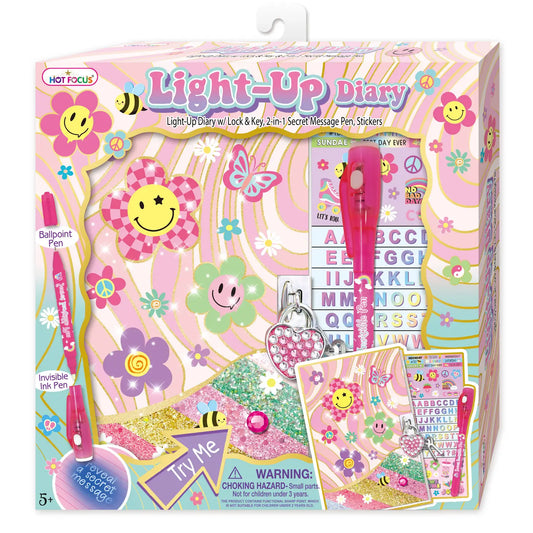 Light-up Diary - Groovy Flowers