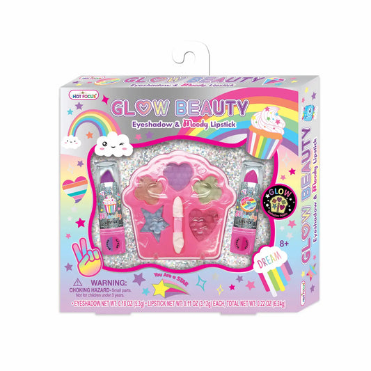 Glow Beauty Eyeshadow & Moody Lipstick