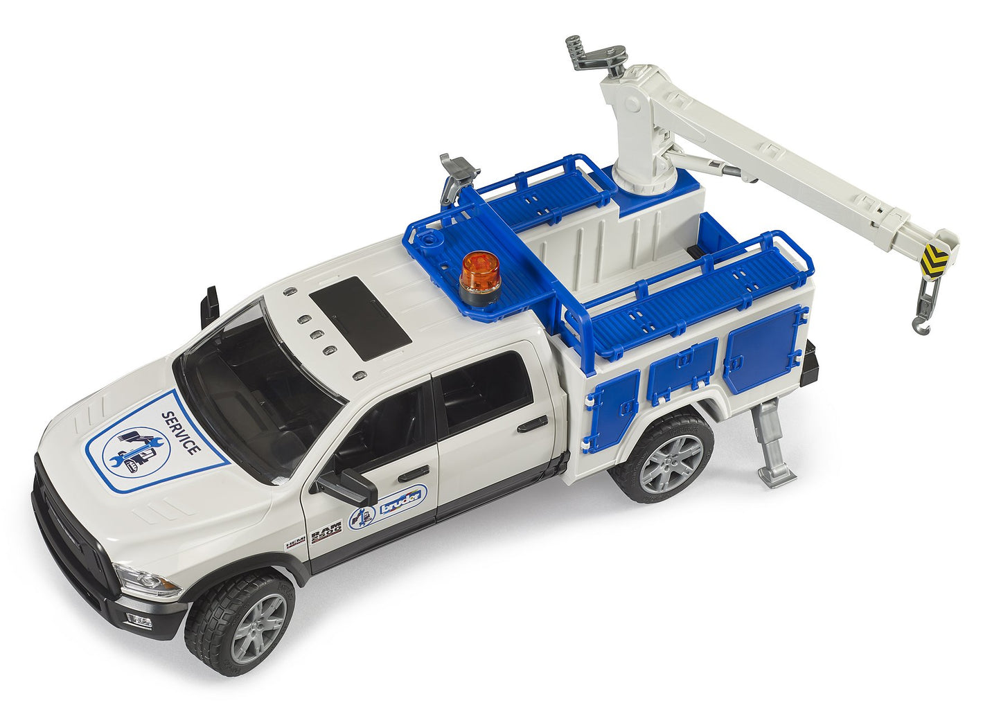 Ram Service Truck W/ Crane + Rotating Beacon Light