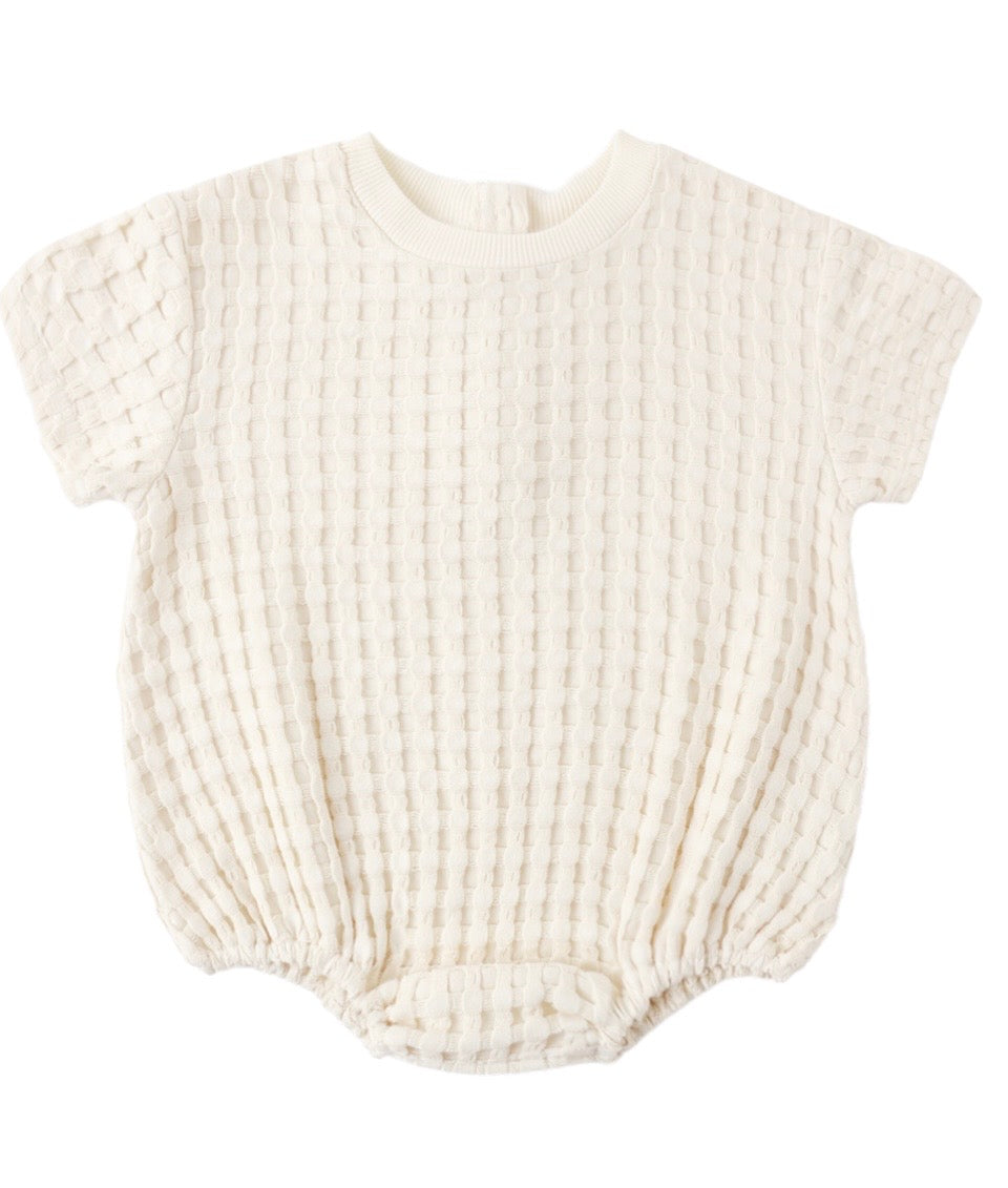 Relaxed Bubble Romper Natural