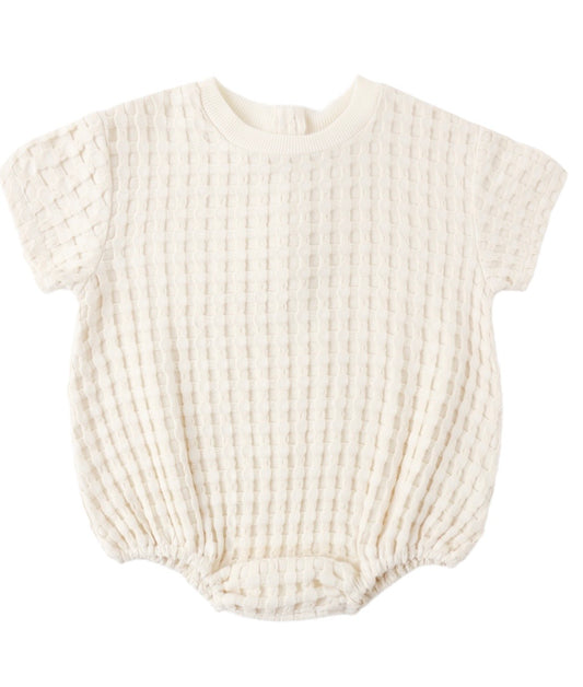 Relaxed Bubble Romper Natural
