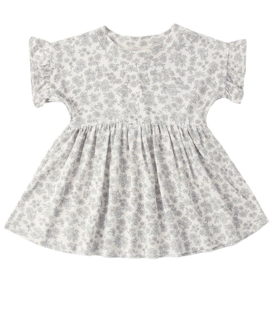 Bamboo Babydoll Dress Blue Floral