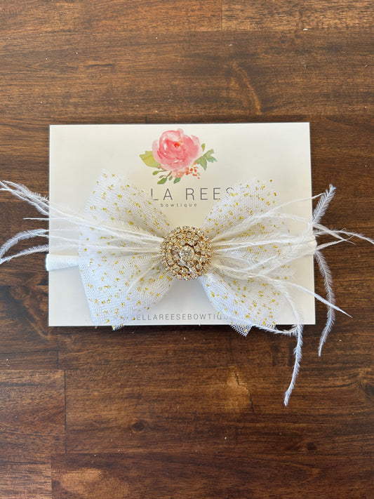 4” Gold & White Nylon