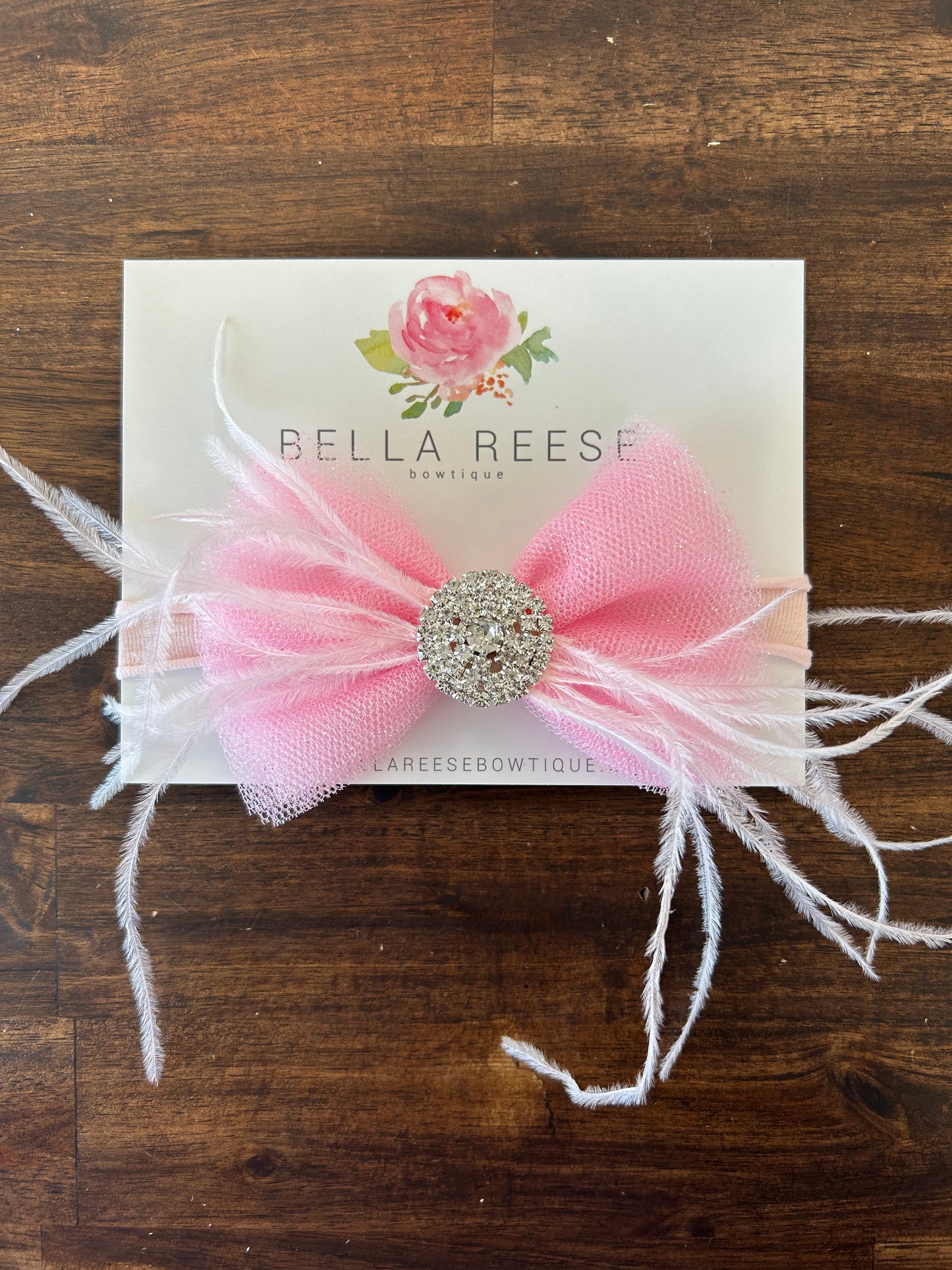 4” Pink Glitter Nylon