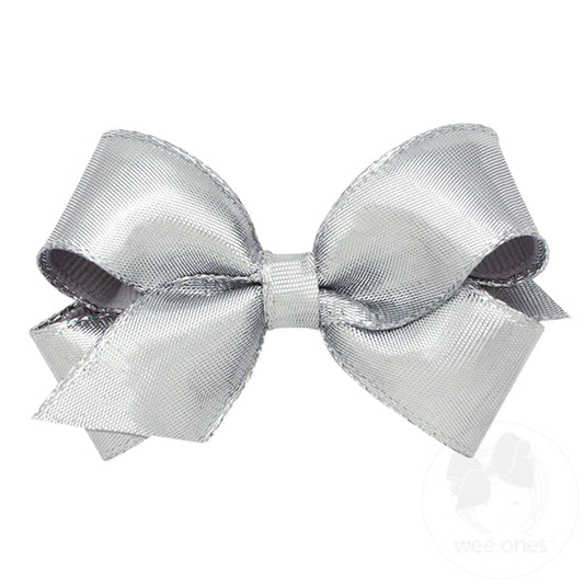 Mini Silver Metallic Bow