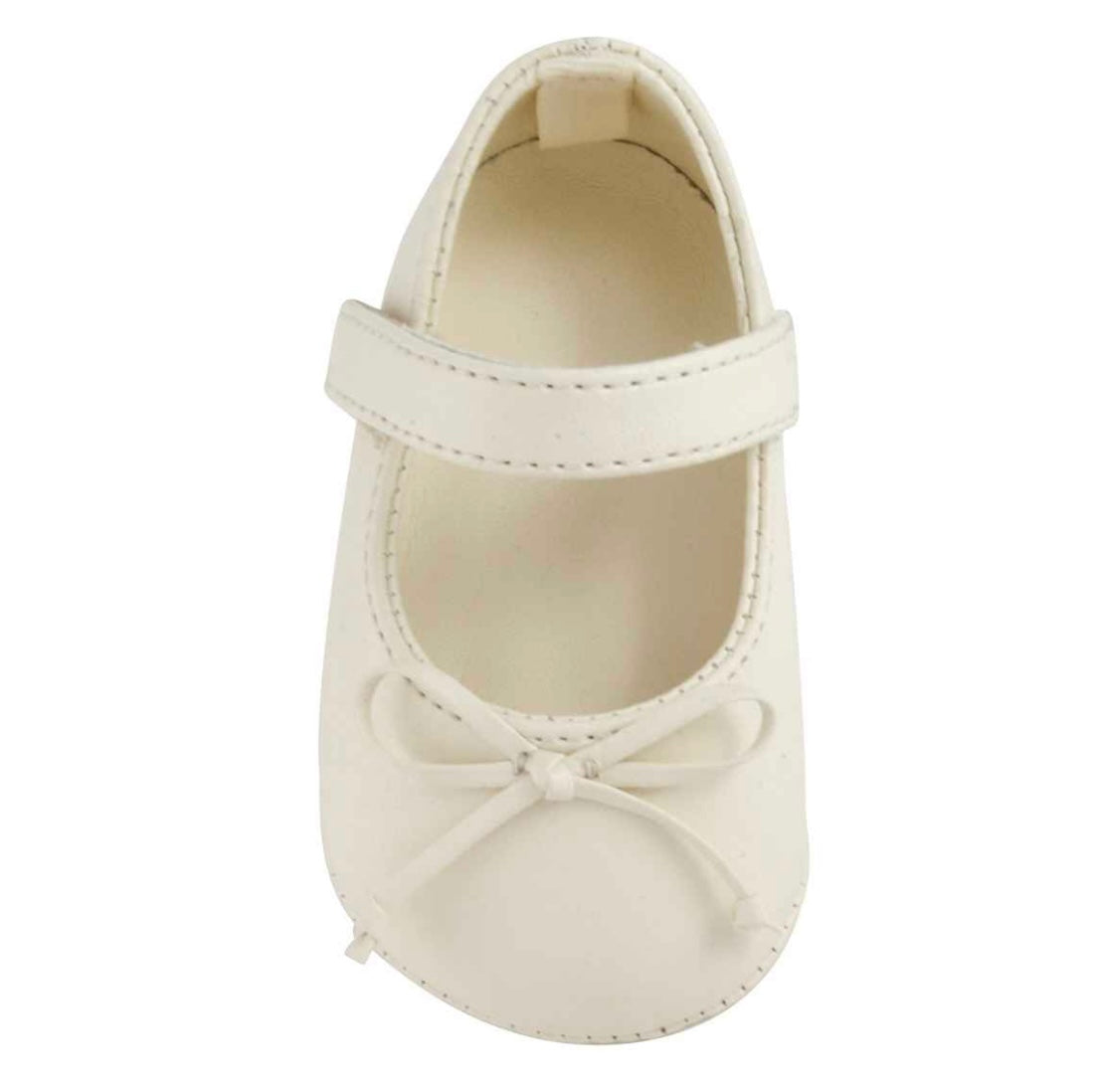 Ivory Mary Jane Flats W Bows