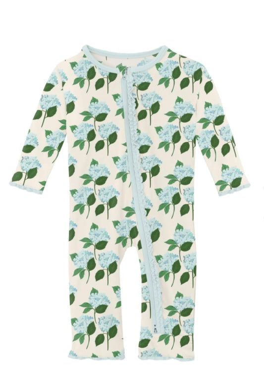 Hydrangea Bouquet Ruffle Coverall