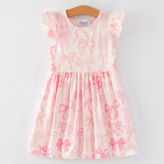 Pink Bow Twirl Dress