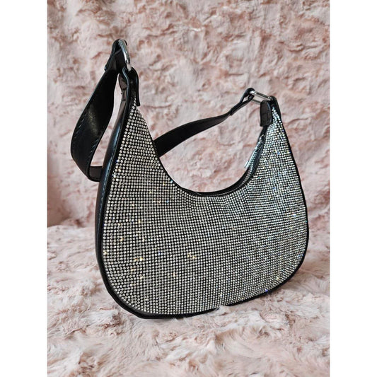 Black Rhinestone Purse