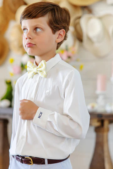 Yellow Gingham Baylor Bowtie