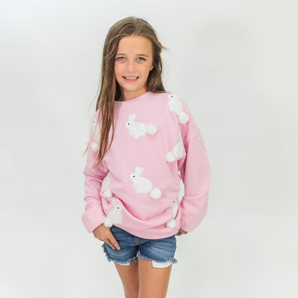 Pink Hoppy Easter Sweatshirt