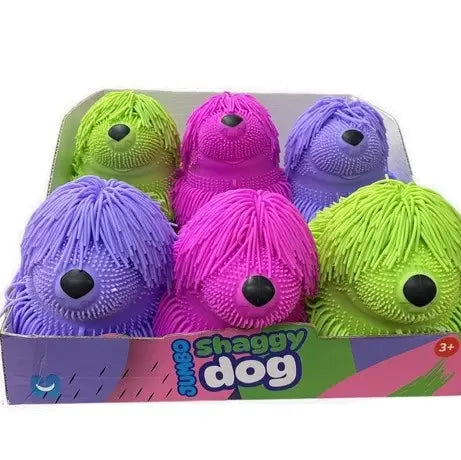 9” Jumbo Shaggy Dog Puffer Ball Assorted