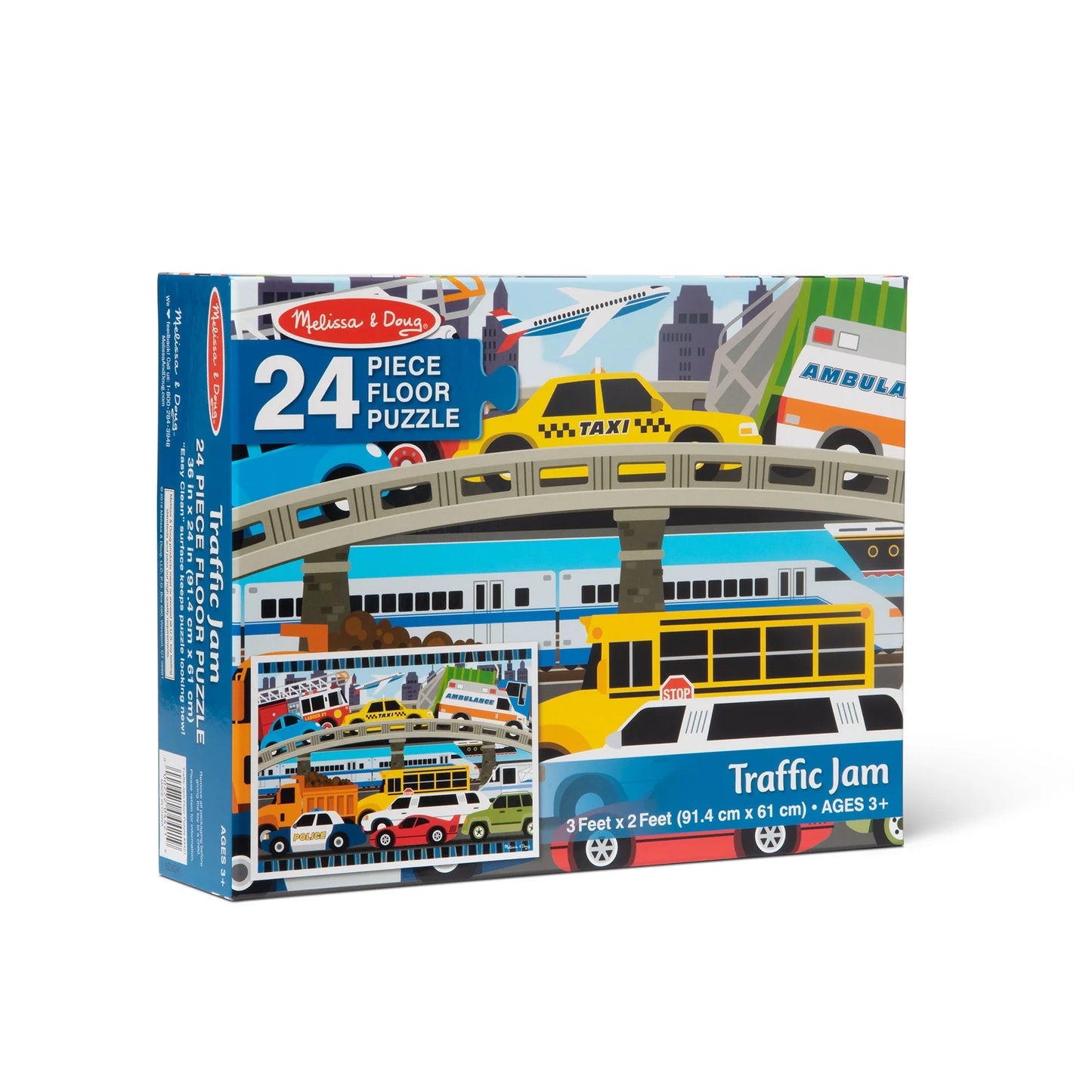 Traffic Jam Floor Puzzle - 24 Pieces