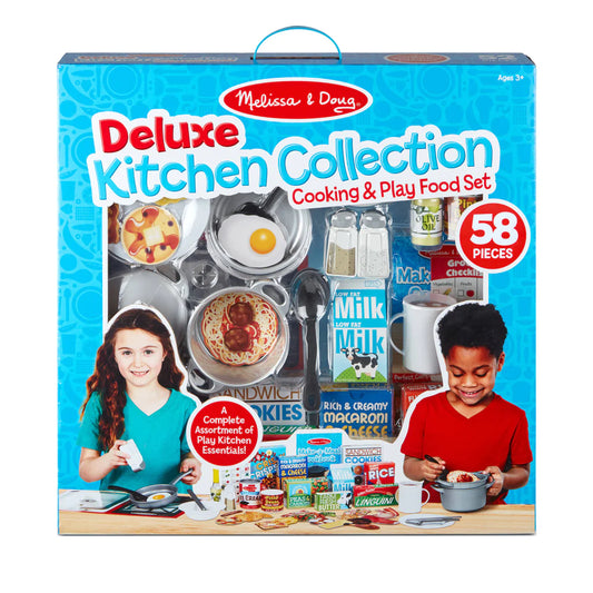 Deluxe Kitchen Collection Cooking & Play Food Set