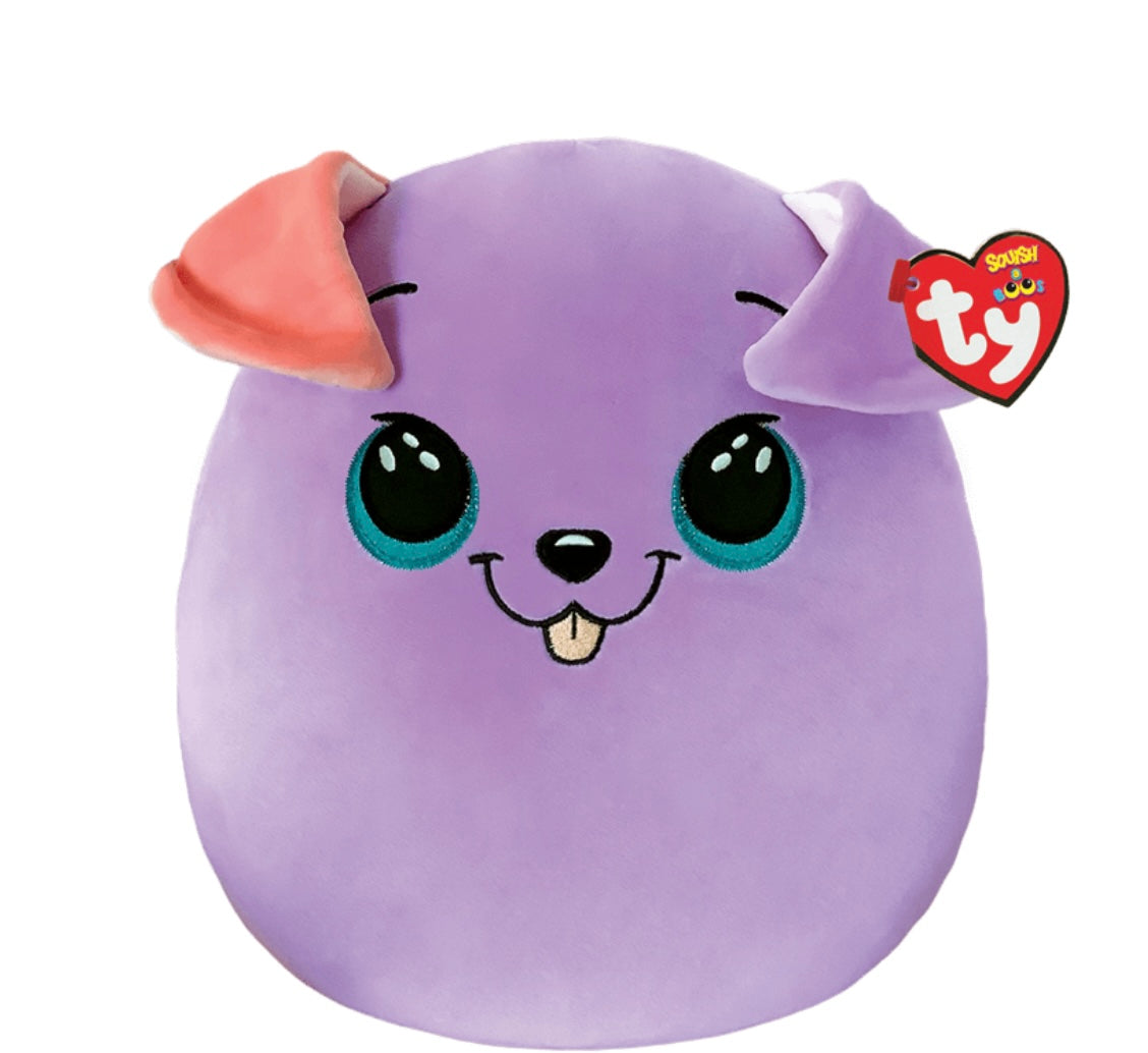 Ty Bitsy Purple Dog
