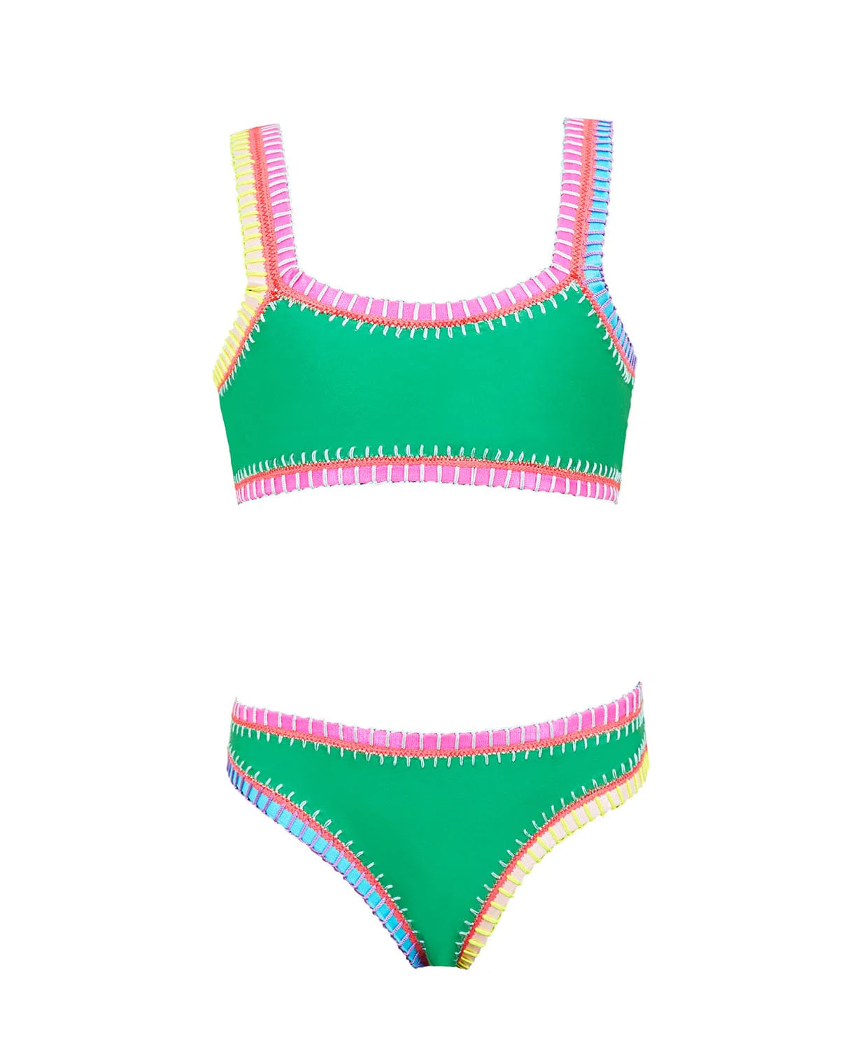 IRELAND SPORTY RAINBOW EMBROIDERED BIKINI