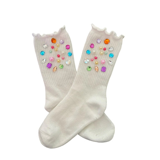 Multi-colored Gem High Socks