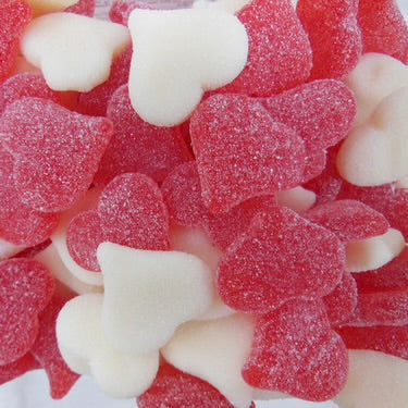 Valentine Sour Sanded Hearts