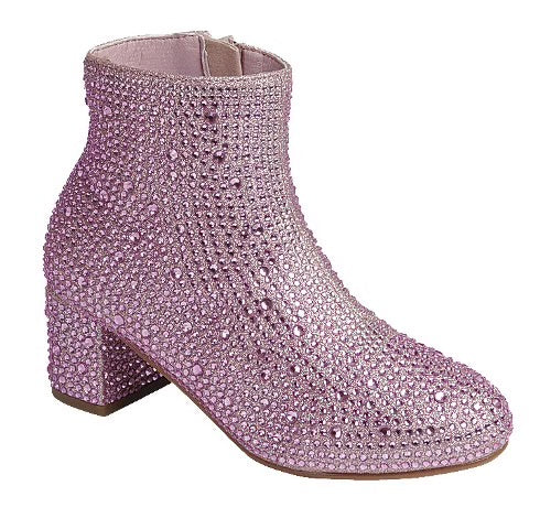 Pink Rhinestone Boots - Go Go Girl