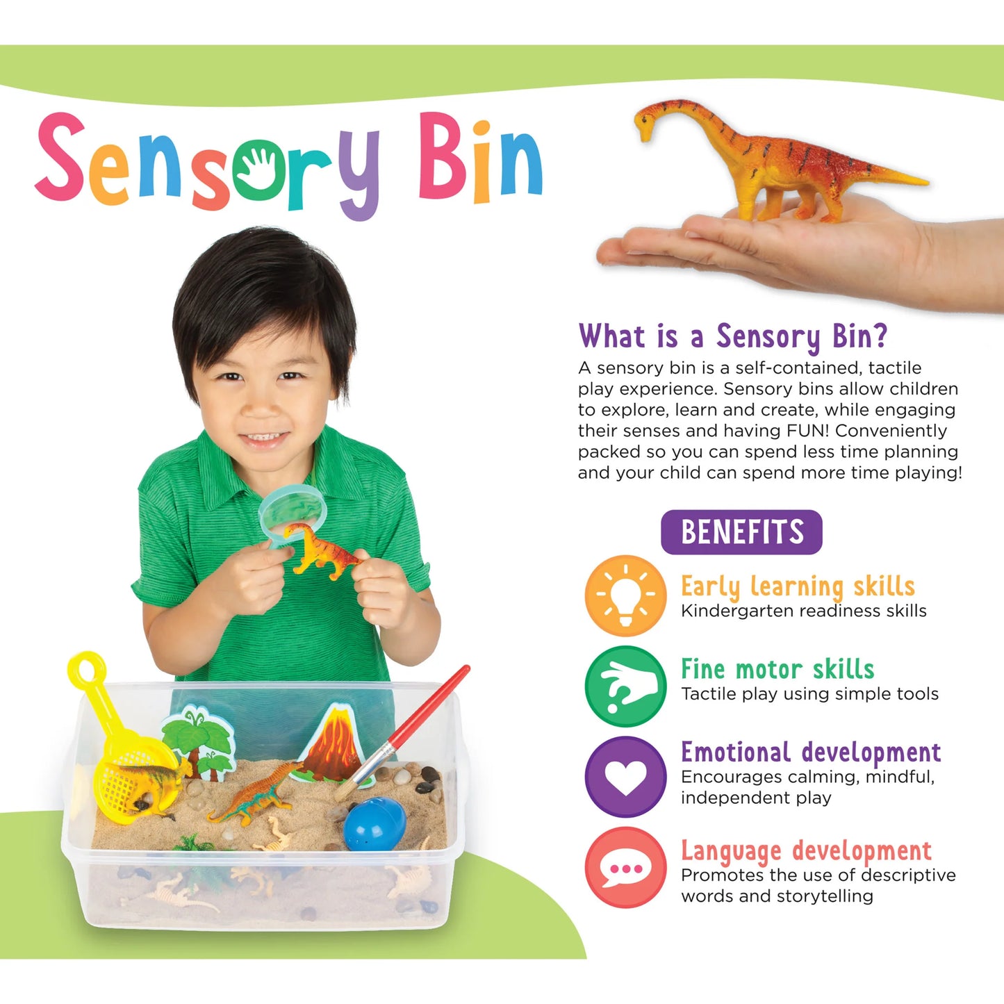 Sensory Bin - Dinosaur Dig