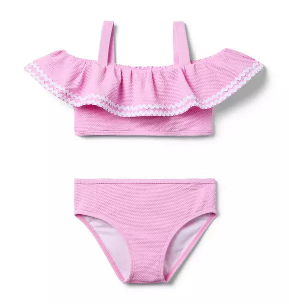 Pink Jellyfish Ruffle Swim