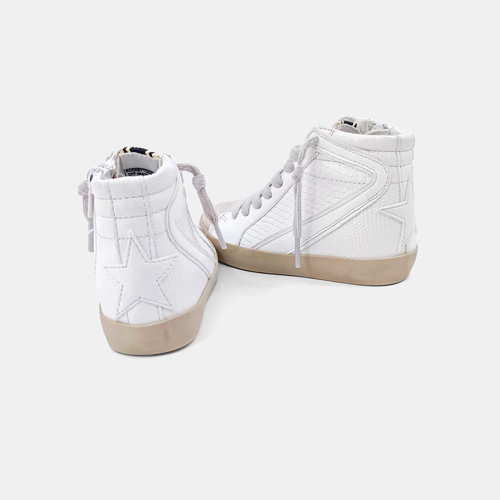 Rooney Off White Snake Sneaker