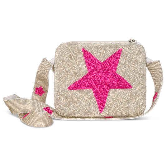 Star Beaded Crossbody Purse